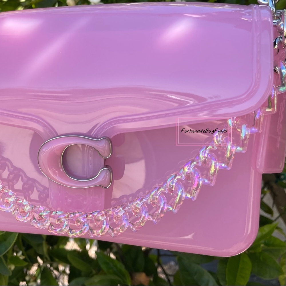 TikTok Famous PINK PASTEL Jelly Triple Hearts Resin Bag Strap Novelty Bag Strap - Picture 12 of 13